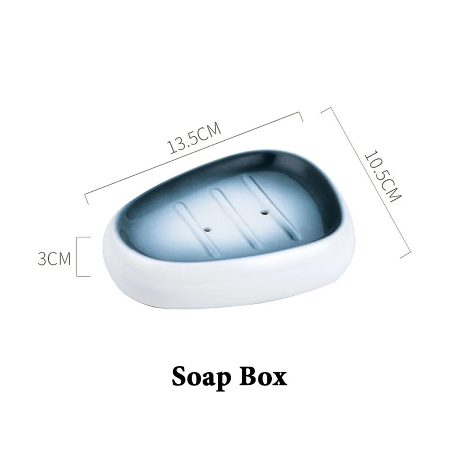 Dispensador de Jabon Set de artículos Sanitarios cerámica, Taza for Cepillo Dientes, dispensador loción, jabonera, Soporte for, Traje baño(Blue)