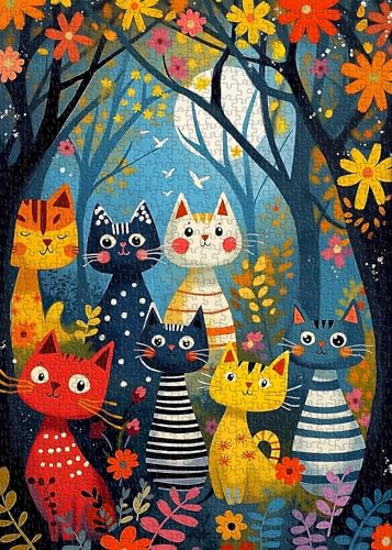 Puzzle de Gato Bosque 16+ años miniatura 2