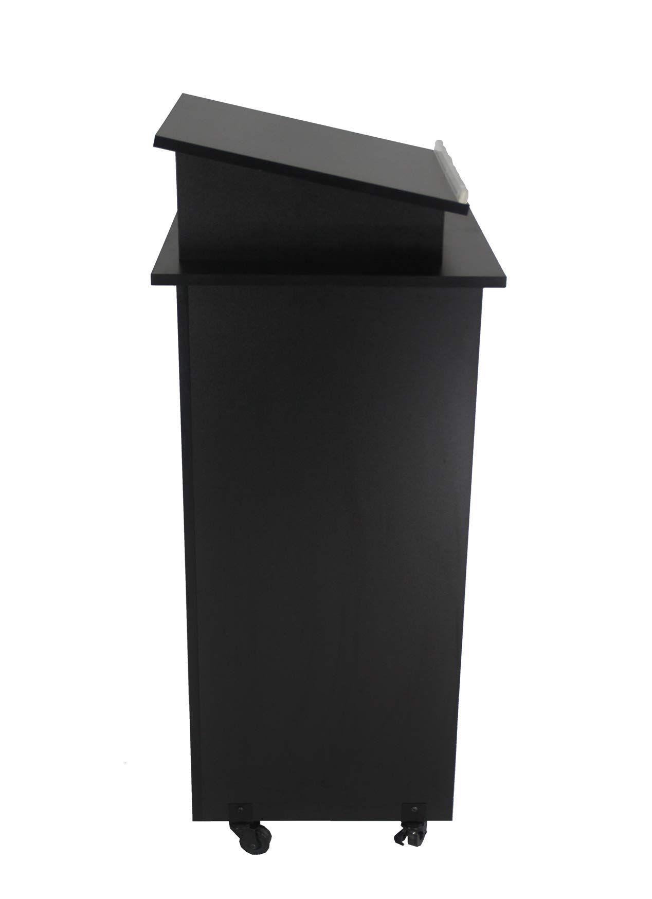 Black Wooden Podium for Presentations - ATD Audio Visual