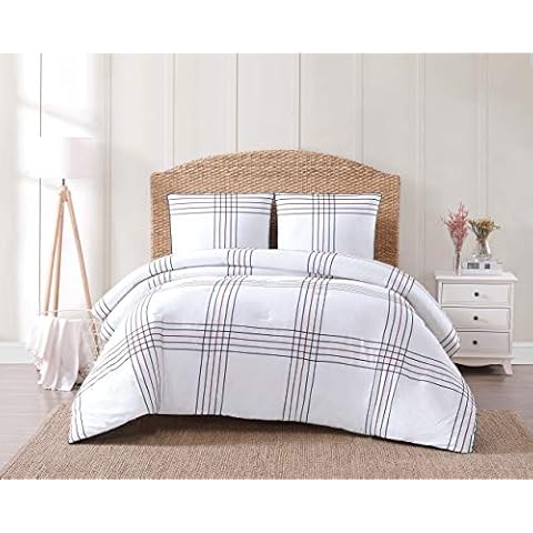 Oceanfront Resort Nautical Charm Duvet Set, White Cover