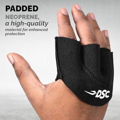 Image of DSC Neoprene Protakt Cricket Fielding Gloves for Mens, Size - Mens, Black