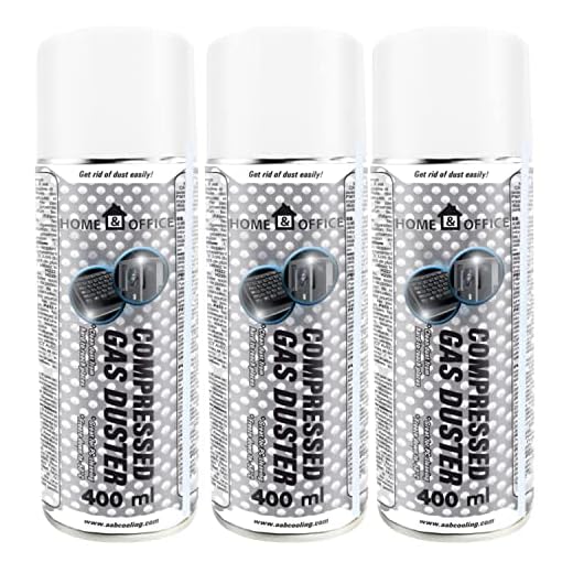 AABCOOLING Home&Office Compressed Gas Duster 3X 400ml - K2, Botella de Aire Comprimido, Limpiar Teclado, Limpieza, Electrónica, Packs de Limpieza, Fotografía y videocámaras