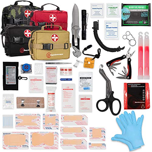 Surviveware Survival First Aid Kit for Outdoor Preparedness Comes