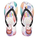 STAYTOP Happy Birthday Flip Flops Sandals of Men's & Women's,Sandals Beach Slippers Shower Slides
