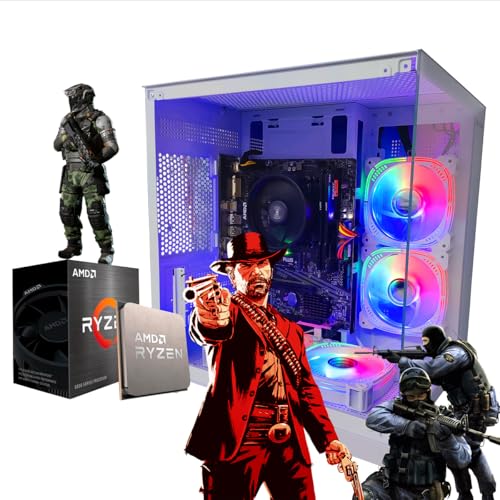PC GAMER RYZEN 3 5300G 16GB DDR4 SSD M.2 NVME 500GB BRANCO AQUARIO