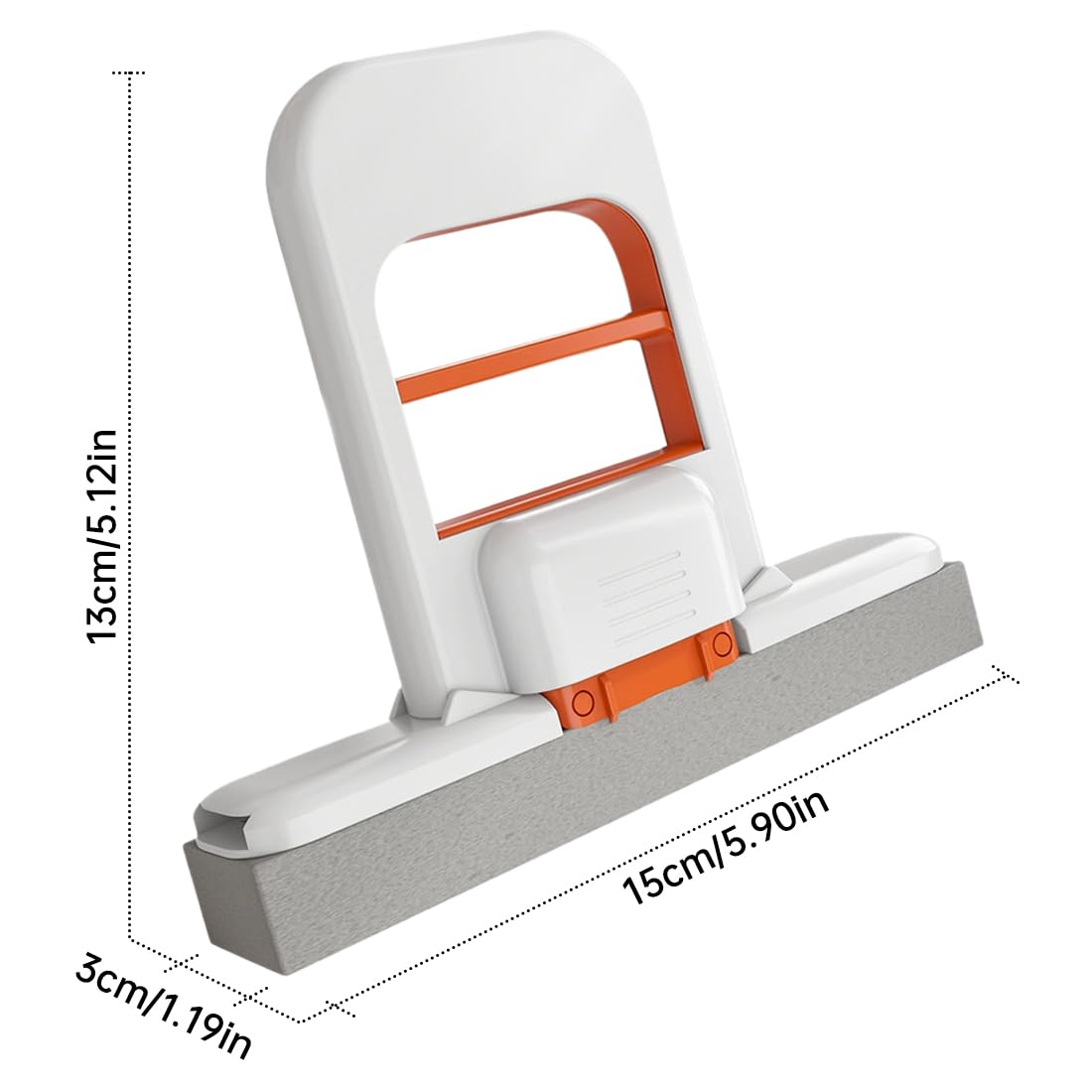 Mini Fregona Plegable Sin Lavado a Mano, 1 Mopa de Limpieza con 1 Cabezal de Recambio, Absorbente para Limpieza en Seco y Húmedo, Ideal para Cocina, Baño, Escritorio y Coche