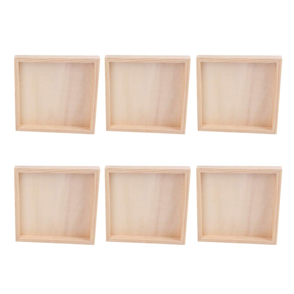 BESPORTBLE Bandeja de Bloques de Madera Hexaédrica para Almacenamiento de Juguetes, Diseño Simple y Elegante, Conveniente para Niños Mayores de 3 Años