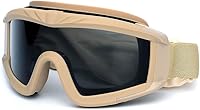 Vista 8 de SPOSUNE gafas airsoft tácticas anti vaho para el ejército con 3 lentes intercambiables, protección UV400, gafas de desierto para airsoft