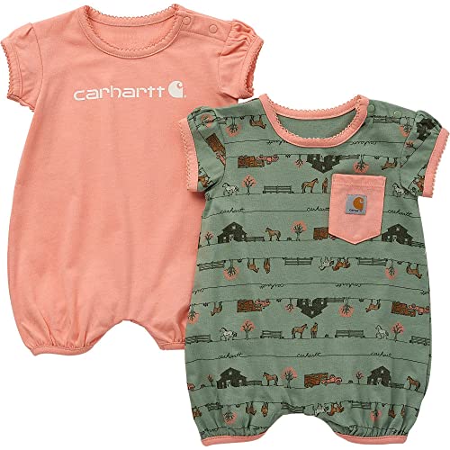 Carhartt baby-girls Short-sleeve Romper 2-piece Set
