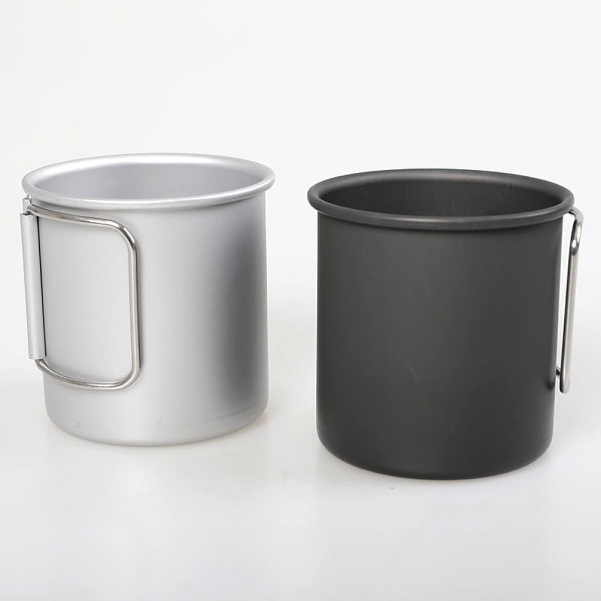 Foldable Camping Mug Silver Lightweight Multi-function Outdoor Water Cup Portable Tea Coffee Cup for Hiking and Travel
