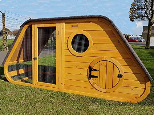 Dextrus Large Outdoor Enclosed Pet Cage, 71-inch Metal Chicken Coop & Rabbit Playpen With Waterproof Cover For Yard Farm