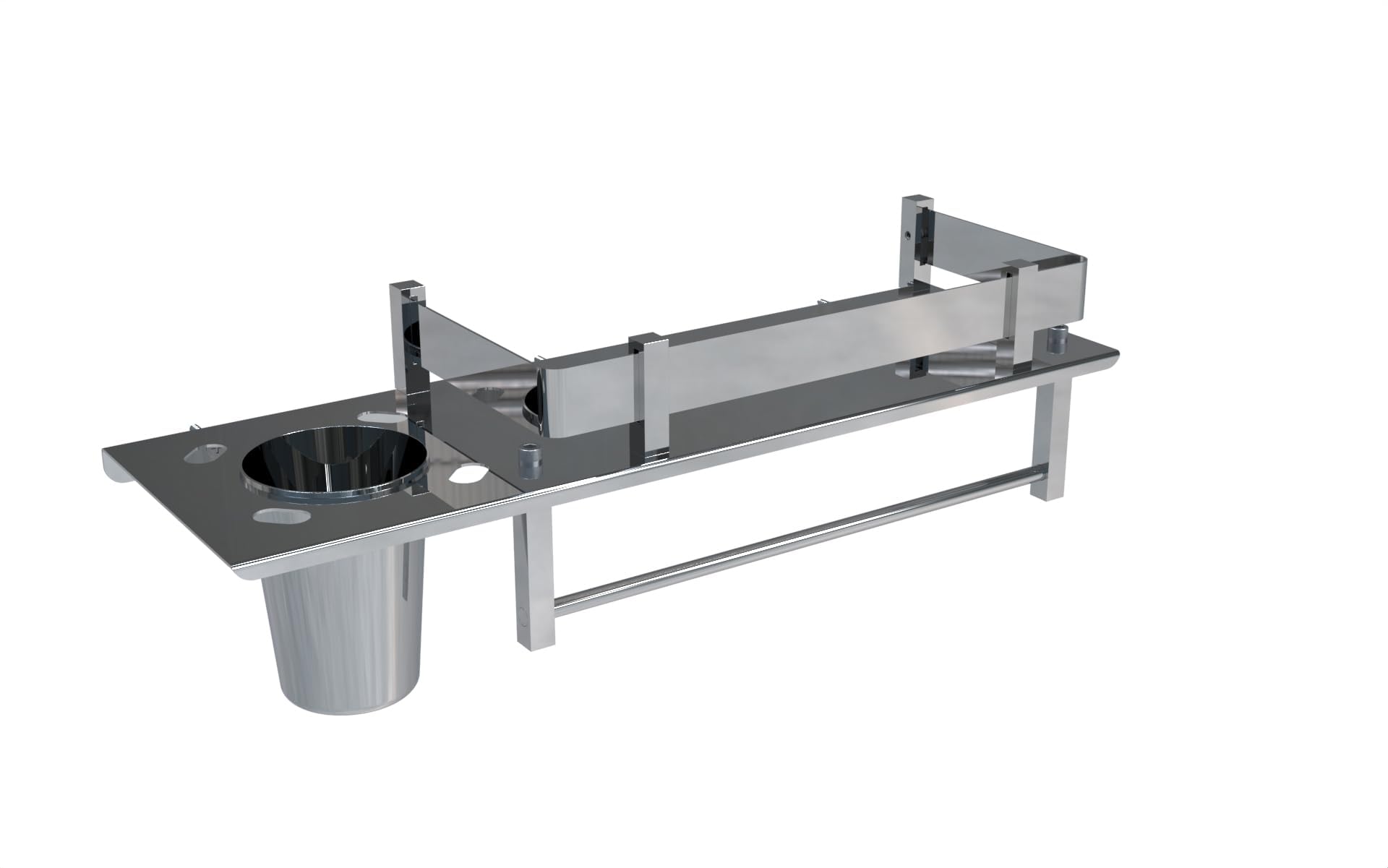 3-in-1 Bathroom Organizer Shelf – Smartly Designed Bathroom Rack with Shelf, Towel Rod, and Tumbler Holder – All in one Unit to Save Space and Keep Your Essentials Organized-image-13