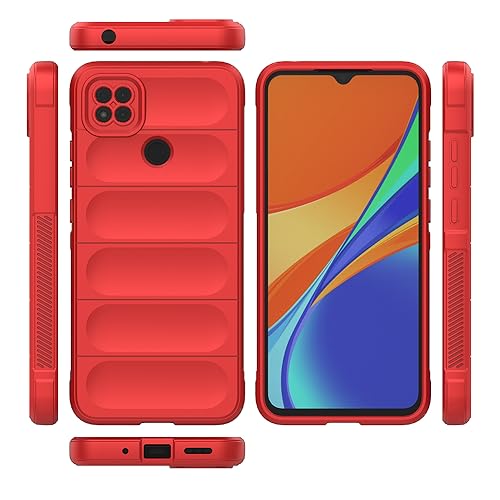 Image of amazon basics Basic Case for Mi Redmi 9 4G (Silicone Red)