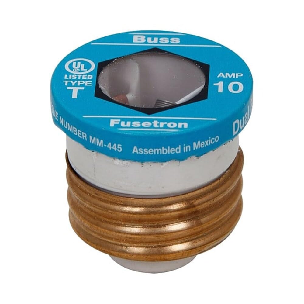Fusible 6-1/4 Amp Bussmann Type T Edison temporisé 125V pack de 4