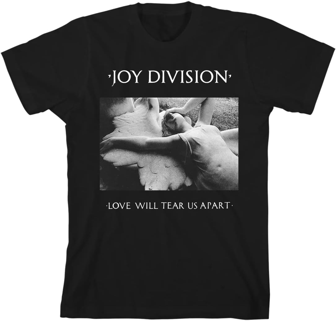 JOYDIVISIONunisex-adult Joy Division Love Will Tear Us Apart Black T-shirt T-Shirt