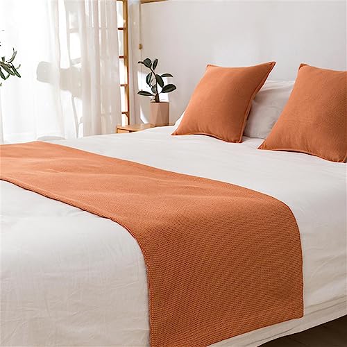 Bed Runner Scarf - Modern Decorative Bedspread For Single, Double, King Sizes, Grey, With Cushion Cover-970339