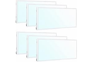 WEIZE 6-Pack 2x4 FT LED Flat Panel Troffer Light