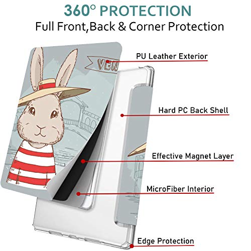 Image of DuraSafe Cases for iPad 2015 Pro 12.9 1st Gen Printed Case A1584 ML0F2HN /A A1652 ML0N2HN /A ML0R2HN /A ML0V2HN /A ML0U2HN /A ML0T2HN /A ML3Q2HN /A ML3N2HN /A ML3K2HN /A ML2J2HN /A ML3R2HN /A - Bunny Hat