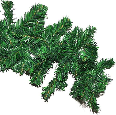 VGIA 9ft Christmas Green Garland Xmas Pine Garland Wreaths Ornament (Green Garland, 1 Pack)