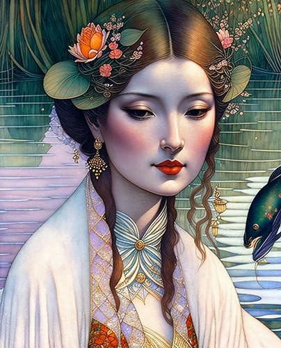 Toile Lady of the Lake SERENDIPITP 58 x 90 cm grand poster mural d'art