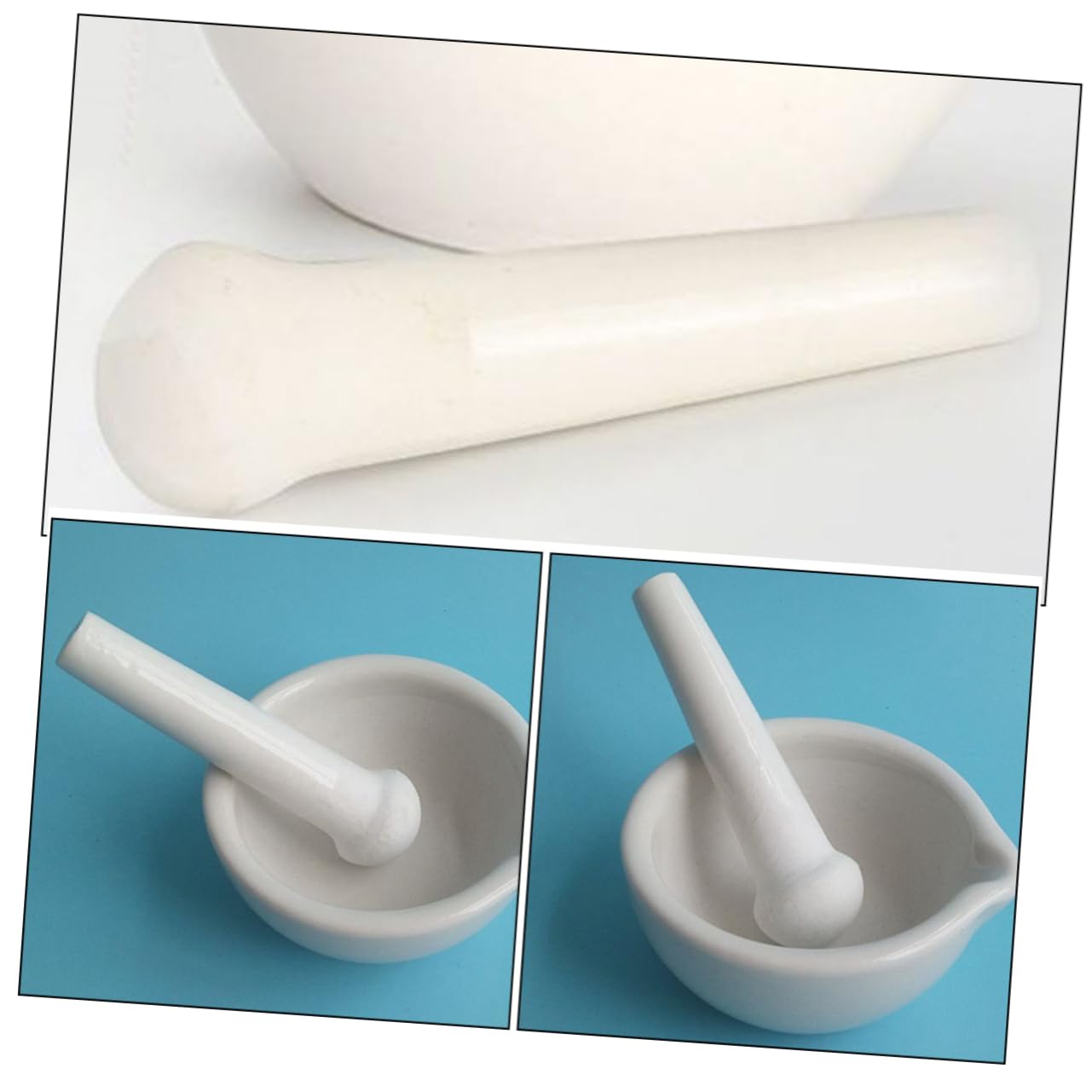 PRETYZOOM 8piezas Pestillo De Cerámica Para Machacar y Especias Utensilio De Cocina Ergonómico y Para Doméstico y Profesional
