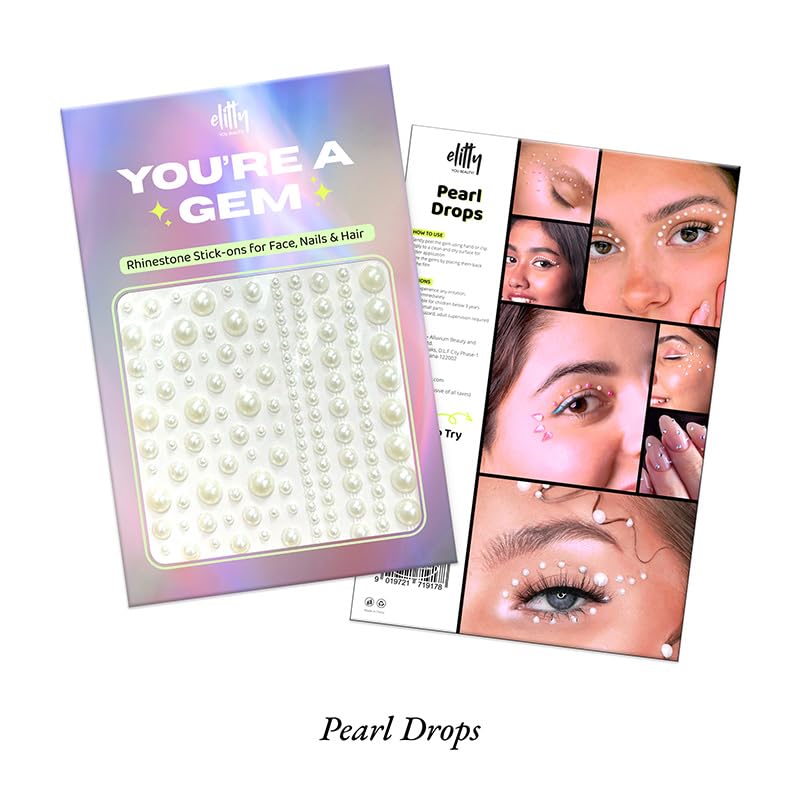 Image of Elitty Pearl Drops Rhinestones