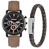 ✔ ABMESSUNG -- Bandlänge: 23cm, Zifferblattdurchmesser: 47mm, Dicke: 0.8cm, Bandbreit: 2.2cm. Lederarmband mit magnetischer Schnalle: 26cm. Bitte erlauben Sie ein bisschen Unterschiede aufgrund der manuellen Messung. ✔ACHTUNG: Das kleine Ziffern im Zifferblatt ist nur dekorativ und hat keine Funktion