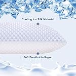 OSBED Shredded Memory Foam Pillows King Size Set of 2, Cooling Pillows for Sleeping 2 Pack, Adjustable Loft Bed Firm or Soft Pillows for Side, Back, Stomach, Hot Sleepers (20"x 36")