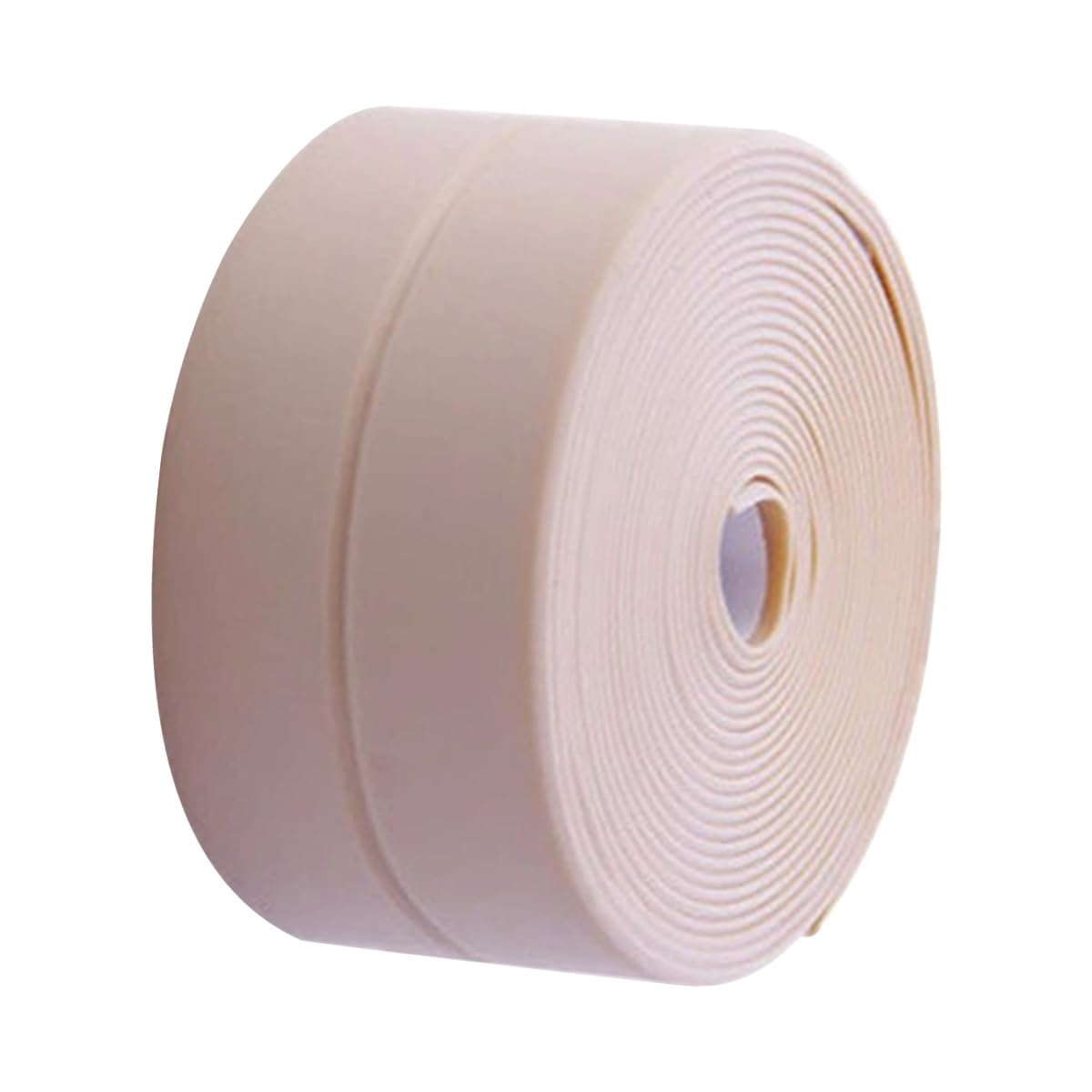 homeemoh 10.5ft/Roll Self-Adhesive Caulking Tape, Waterproof Bath & Kitchen Sealant Strip Countertop Sink Toilet Sealing Tape, 1.49 Inch Wide