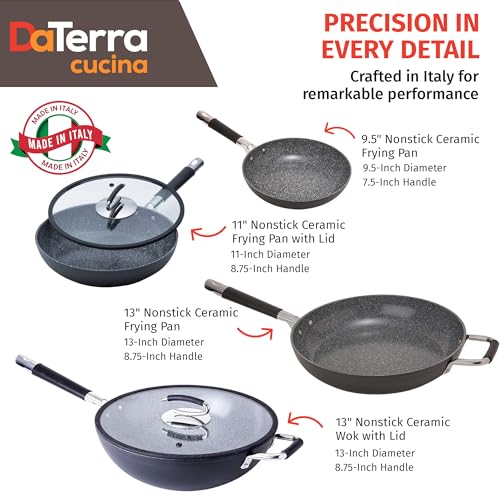 Set de 4 sartenes DaTerra Cucina cerámicas con wok miniatura 4