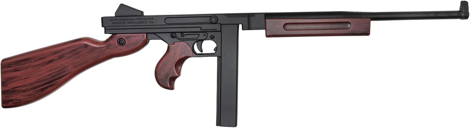 34.5” Foam Thompson M1 Carbine Cosplay Prop | WWII Gangster Era Collectible Foam Replica Perfece for Cosplay and Costume, Collection Gift, Display and Decoration