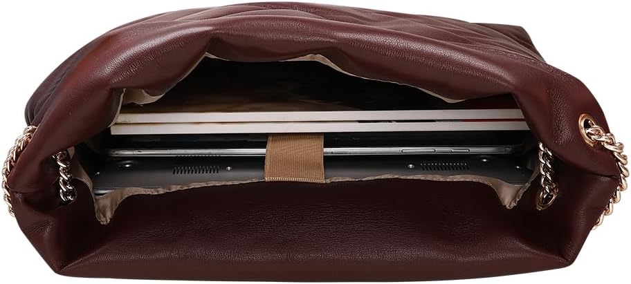 SANDY LISA Cali Fashionable Shoulder Bag | Fits 14" Laptop | Women's Professional Office & Travel Bag with Padding