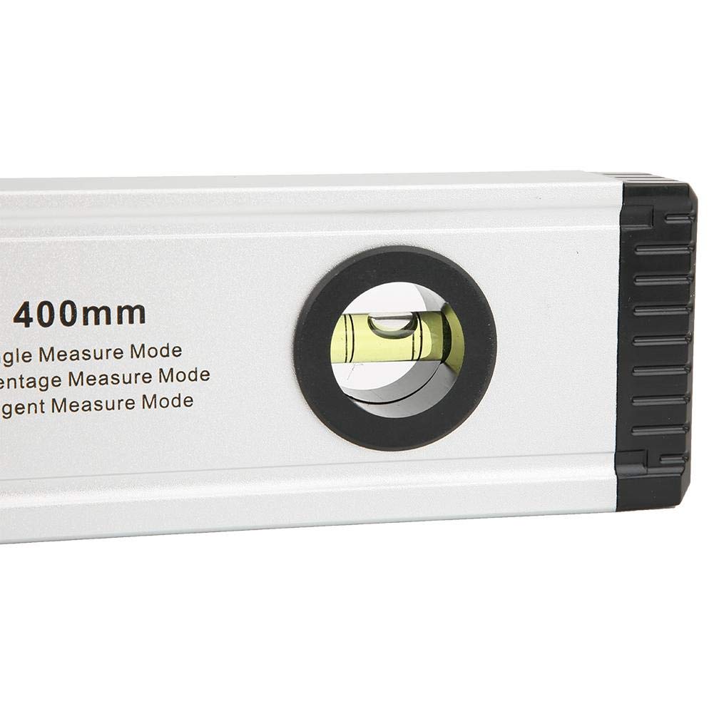 Regla de nivel digital, nivel de burbuja, regla de nivel láser de retroiluminación digital de 400 mm Nivel de burbuja magnético vertical horizontal