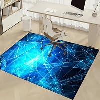 Bodenschutzmatte Bürostuhl Teppich, 150 x 180 cm Gaming Stuhlmatten, Unterlage Schreibtischstuhl, Bürostuhlmatte für Hartholzböden, Bürostuhl Unterlage für Stühle Hohe Dichte Anti-Silp Schutzmatte – Ansicht 2