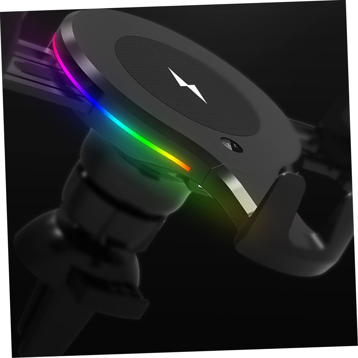 NUOBESTY 10w Caricabatterie Wireless Auto Supporto Telefono Bocchetta Aria Luce Rgb Ricarica Intelligente Telescopica Compatibile Telefoni