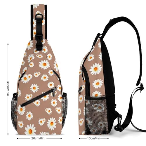 Aztec Ethnic Pattern Large Capacity Sling Bag Cross Chest Bag Travel Hiking Crossbody Bag Daypack for Women Men2
