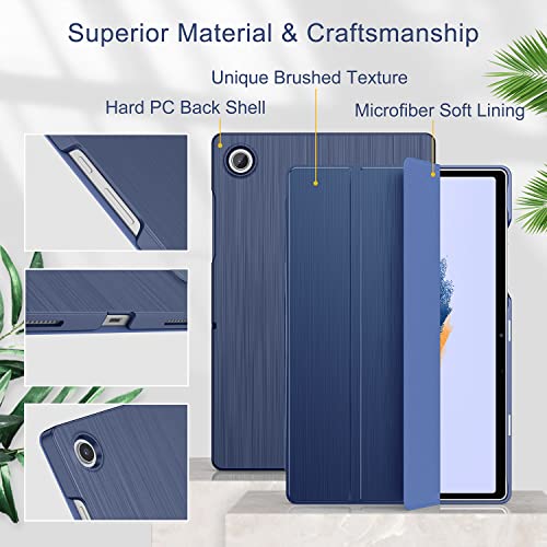 Soke Case For Samsung Galaxy Tab A8 10.5 Inch 2022 Model (Sm-X200/X205/X207), Slim Trifold Stand & Lightweight Protective Hard Pc Back Cover With Auto Wake/Sleep For Galaxy Tab A8 Tablet (Navy) #TOP3