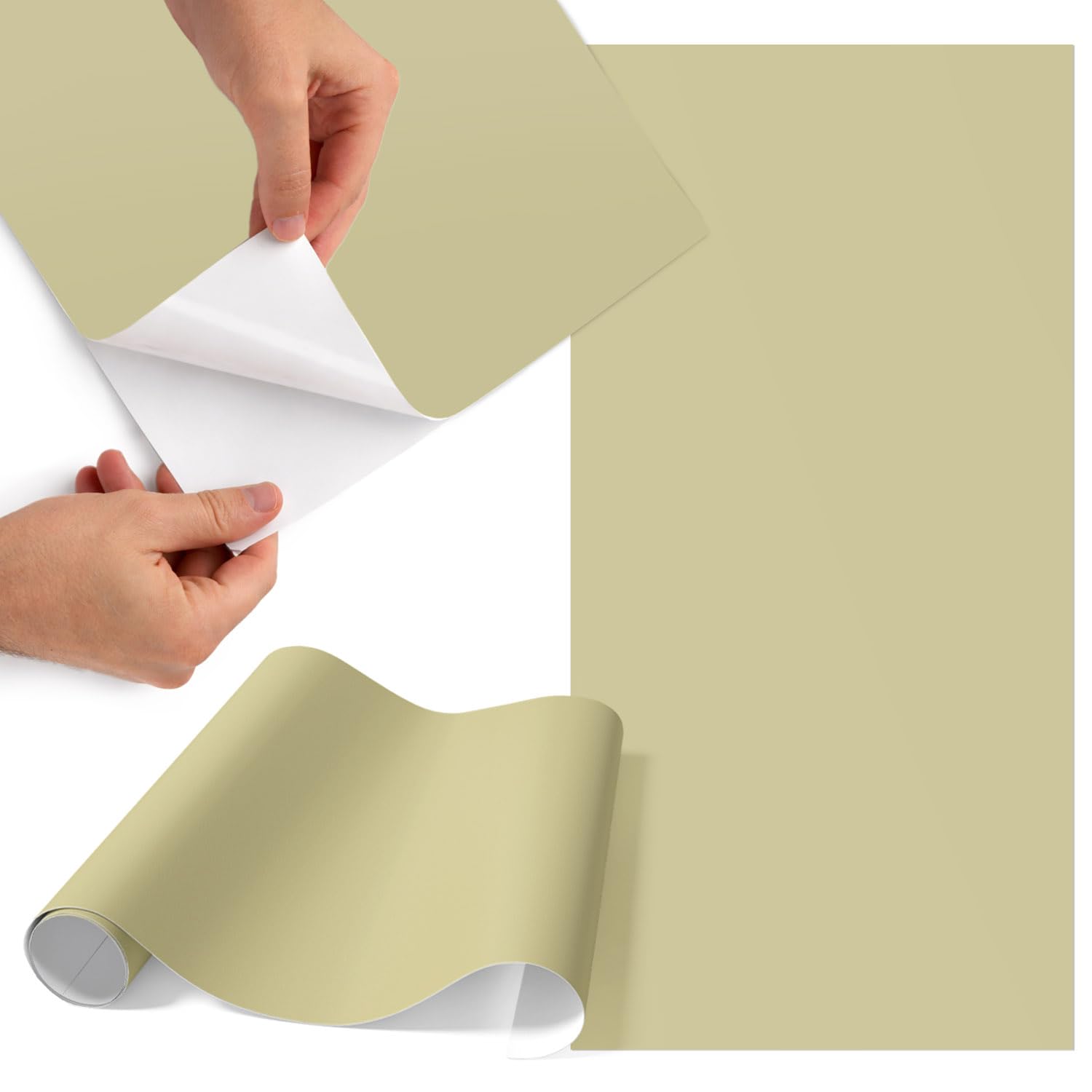 Papel para forrar muebles amarillos mate vinilo autoadhesivo decorativo para puertas de cocina 65x130