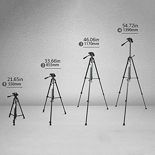 Tripié ajustable para soporte de proyector con soporte para celular, ligero, con bolsa de transporte y múltiples funciones miniatura 2