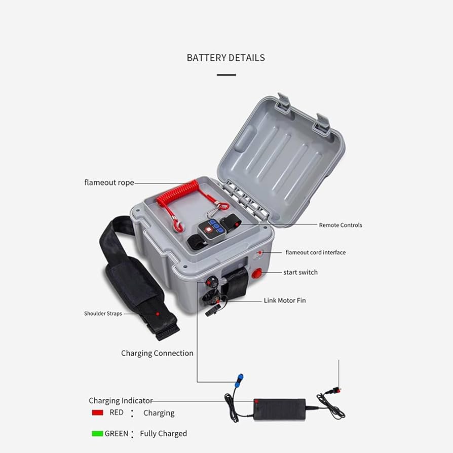 Amazon.co.jp: 24V スラスター電動サーフボード、水中電動フィン、SUP