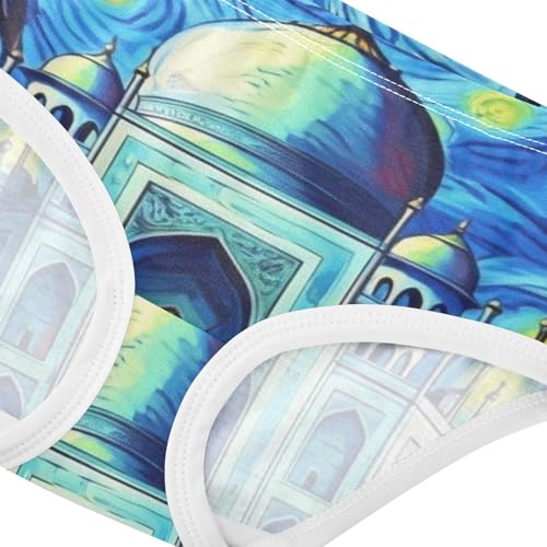 Starry Palace Blue Toddler Girls Underwear 2t Cotton Girl Panties Cute Bright Briefs Undies Kids4