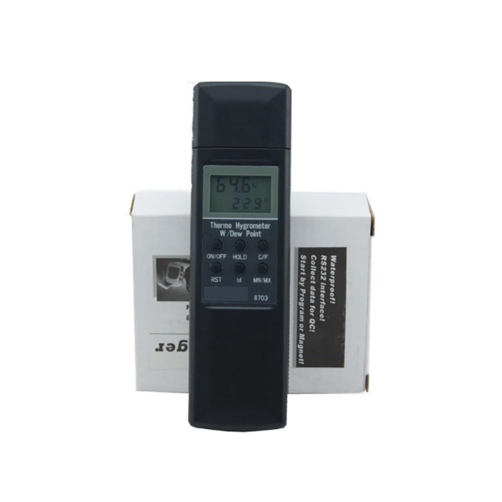 Higrómetro digital de bolsillo AZ-8703, medidor de temperatura y humedad (20-50 grados) y termómetro/punto de rocío AZ-8703
