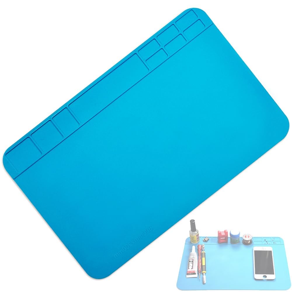 Tappetino Saldatura Silicone Professionale 45x30cm Con Scale E Porta Viti - Per Riparazione Smartphone, Orologi, Dispositivi Elettronici - Foto 9