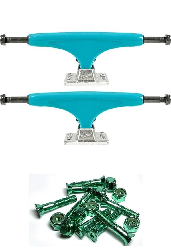 Tensor Trucks Alloy Aqua/Polished Skateboard Trucks - 5.0
