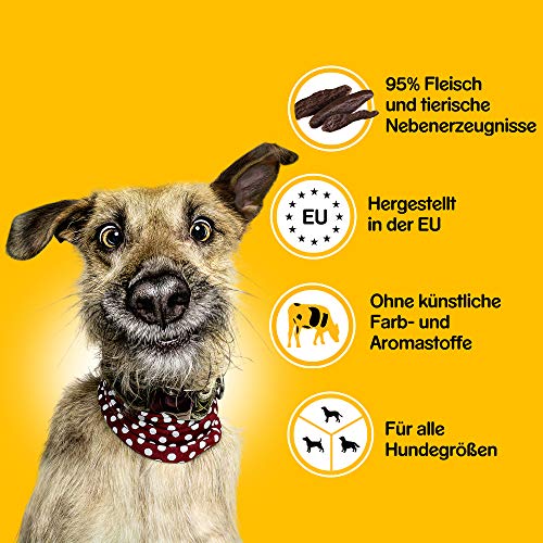 Pedigree Hundesnacks Hundeleckerli Ranchos mit Rind, 1 Packung (1 x 70g)