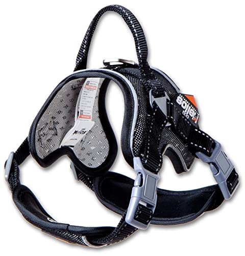 Dog Helios Scorpion Sporty High-Performance Free-Range Dog Harness, MD, Black