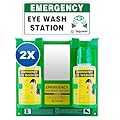 Yeipower Portable Eyewash Station OSHA-Approved - Upgraded Emergency Eye Wash Bottles Flush Kit Clean Both Eyes Simultaneously First Aid Wall Mounted 16oz 2Pcs?No Solution?