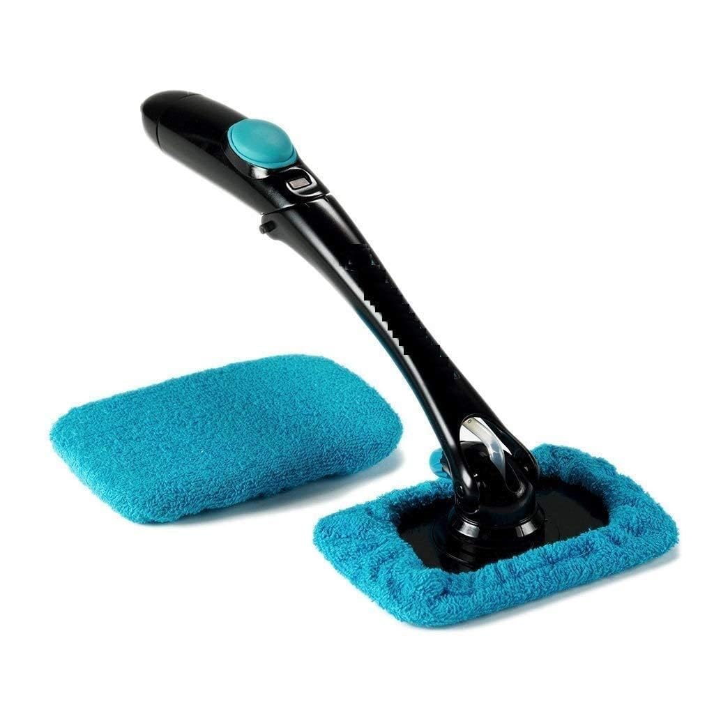 Car Windshield Cleaning Tool with Extendable Handle, Microfiber Glass Cleaning Brush for Car Interior & Exterior, 180 Degree Rotating Head, Scratch-Free Window Cleaner for Dashboard, Mirrors & Screens-image-29