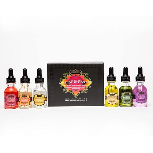 Kama Sutra Oil of Love - The Collection Set - Includes 6 Oil of Love .75 fl oz/22 ml