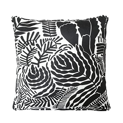 Coussin de coton 45x45 cm au motif oiseau et flore modèle D - 2